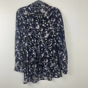 Simply Vera Vera Wang blouse long sleeves size PM